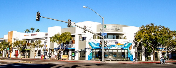 TheHubExterior.jpg Various storefronts at The Hub at Hillcrest Market along a San Diego street