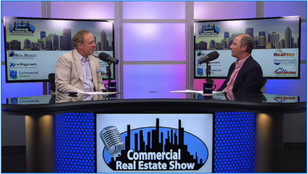 Scott Prigge being interviewed on the Commercial Real Estate show