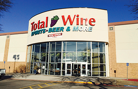 Total Wine storefront and entrance