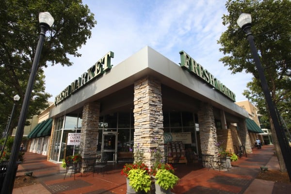 Fresh Market storefront at Cameron Village shopping center