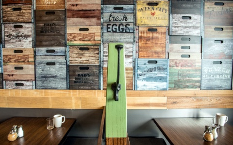 Image published in the March 2015 issue of STORES Magazine inside of a First Watch restaurant