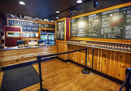 QBBQ Chicago store menu and ordering counter