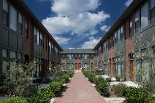 Image of urban suburb courtyard and living quarters: Austin Ranch Phase V