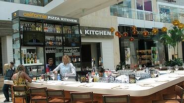 california pizza kitchen bar inside of mall