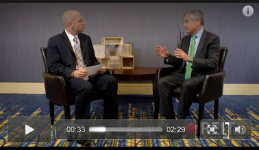 Screenshot of Hap Stein interviewing Matt Bechard at the 2014  REITWorld Convention