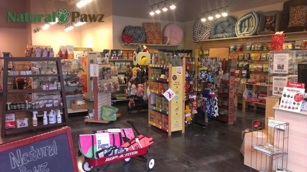 Natural Pawz interior of store with items on display