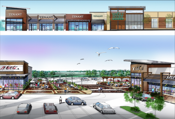 Image renderings of plaza in Balboa Mesa, Loudoun County, D.C.