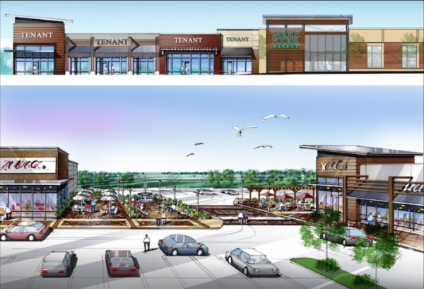 Digital renderings of plaza in Balboa Mesa, Loudoun County, D.C.