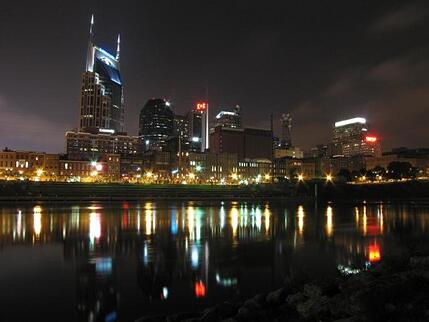 City Skyline at Nighttime