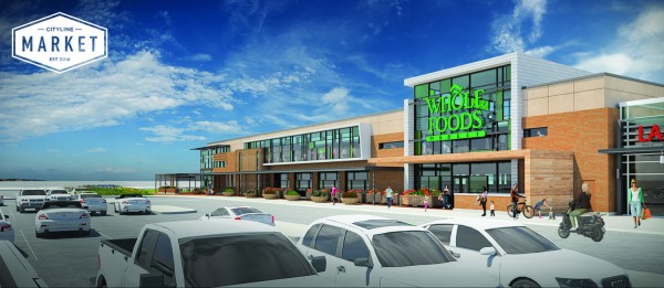 Digital rendering of Whole Foods at CityLine shopping center
