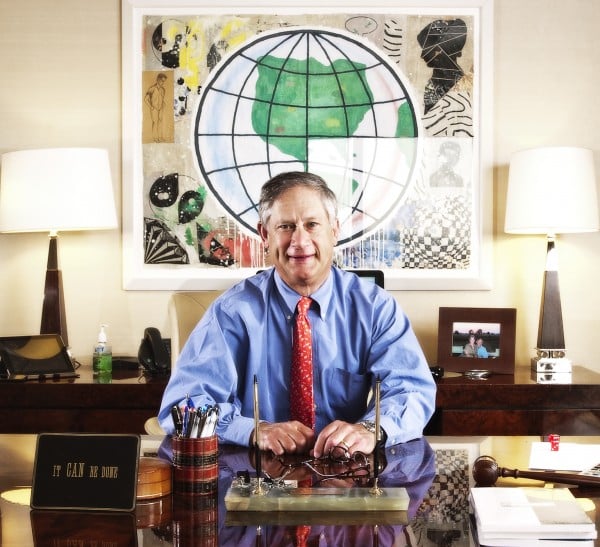 regency's CEO Hap Stein at his office desk