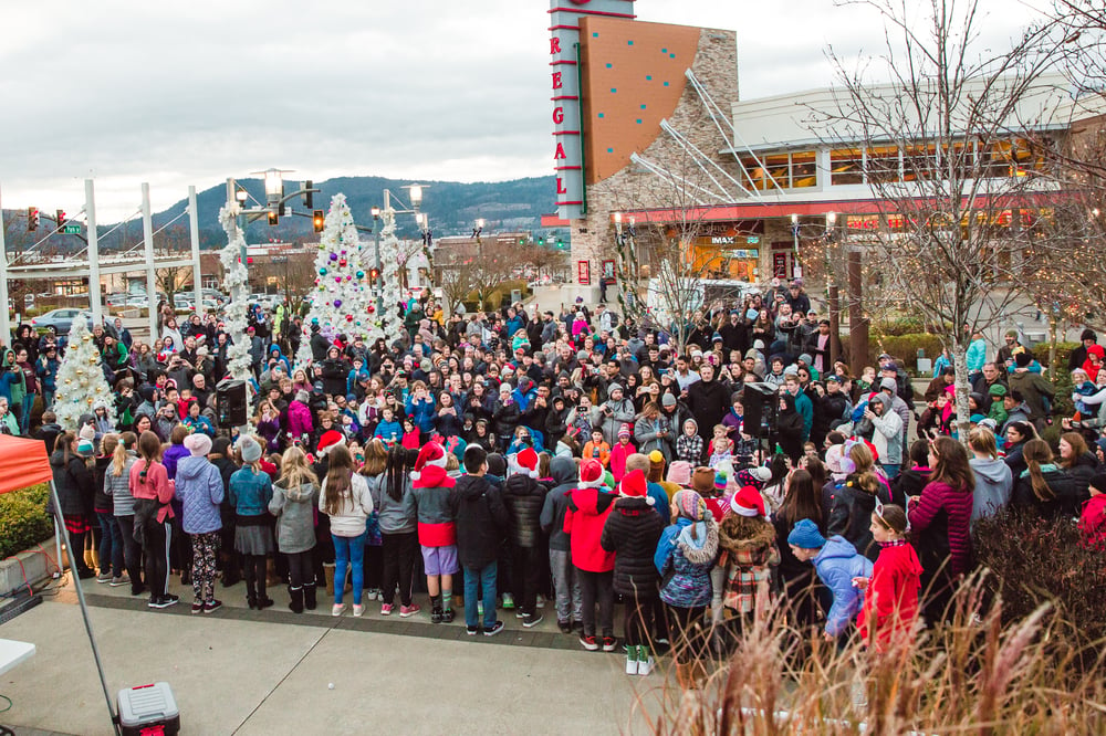 Tree Lighting Ceremony Crowd