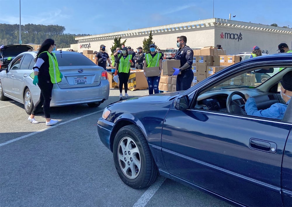 Drive up food bank