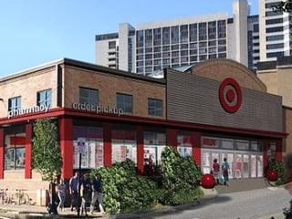 Rendering of a smaller Target storefront. 