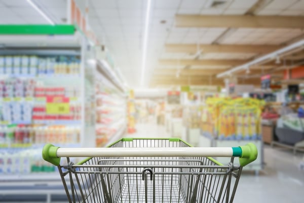 Regency June Blog5.jpg Behind an empty shopping cart in a grocery store