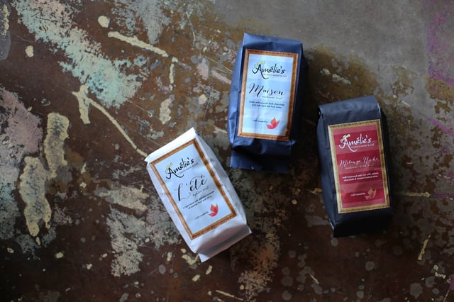 3 bags of Amelie's coffee