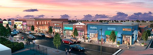 Aerial digital rendering of Carytown Exchange