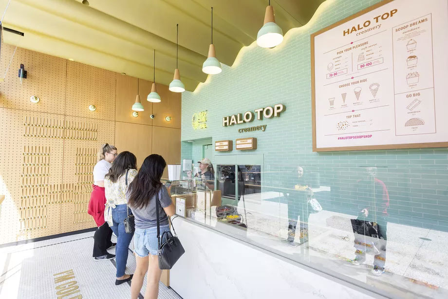 inside halo top creamery 