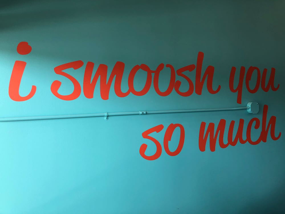 I Smoosh You So Much Painted Wall 